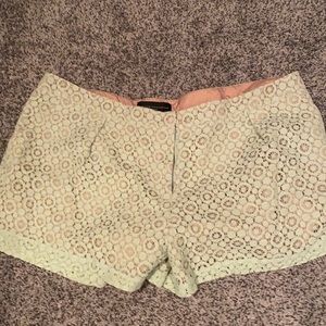 Mint green shorts